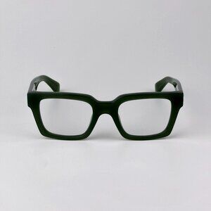 Off-White STYLE 72 Eyeglasses –Green Square Frame Blue Light |Model OERJ072 5900